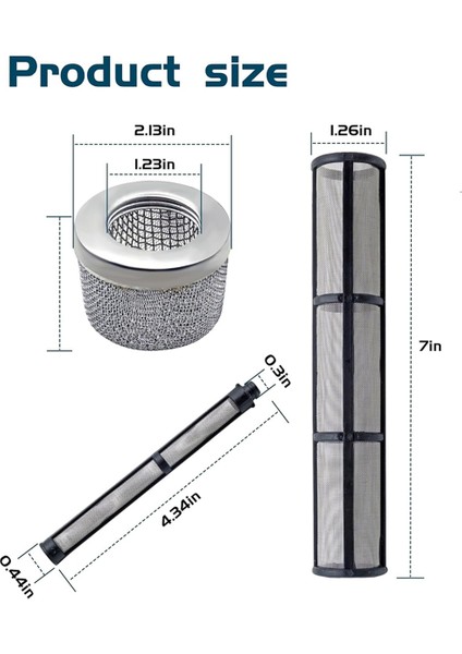 Havasız Sprey Tabancası Filtre Ekranı Seti, 181072 Hava Giriş Filtresi, 244067 Manifold Filtresi, 287032 Sprey Tabancası Filtre Ekranı (Yurt Dışından) indirimleri