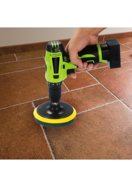 5 Inç Matkap Güç Fırça Kiremit Scrubber Ovma Pedleri Temizleme Kiti, Ağır Ev Temizlik Aracı (Matkap Dahil Değildir) (Yurt Dışından)