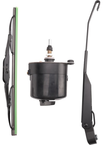 Willys Jeep Traktör 01287358 7731000001 Için Kol ve Bıçaklı 12V Evrensel Ön Cam Silecek Motoru (Yurt Dışından)