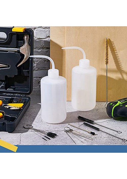 24 Adet Püskürtme Tabancası Temizleme Kiti Sprey Boya 500 ml Plastik Sıkma Yıkama Şişesi Tüp Şişe Fırçaları Boya Tabancası Temizleme Kiti (Yurt Dışından)
