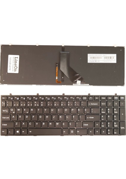 Monster Abra A7 V1.1, V1.1.1, V1.1.2, V1.1.3 Notebook Klavye Işıklı