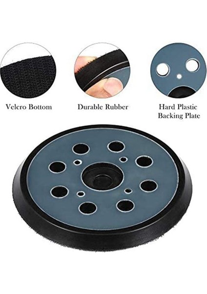 5 Inç 8 Delik 125MM Kanca Döngü Zımpara Destek Pedi Makita Orbital Zımpara Disk Diskleri Porter Kablo Yedekleme Sopa Pad (Yurt Dışından) fırsatları
