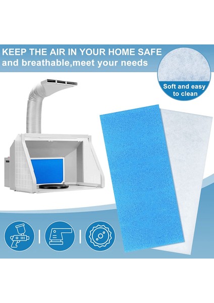 Adet Filtre Boya Kabini Filtreleri Püskürtme Kabini Master/paasche/sky Enterprise ile Uyumlu Airbrushing Için Filtreyi Değiştirin (Yurt Dışından) fırsatları