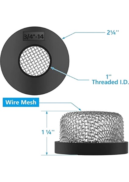 Livewell Pompası Için Mesh Havalandırıcı Ekran Süzgeci, 3/4 Inç - 14 Dişi Dişli, Filtreleme ve Havalandırmanın Geliştirilmesi (Yurt Dışından) fiyatları