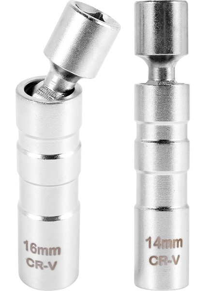 14MM ve 16MM Ince Duvarlı Manyetik Döner Buji Soketi - 3/8 Inç Sürücü 12 Noktalı Buji Soketi Sökme Aleti - Döner Uzatma, Çoğu Kapalı Alana Erişime Izin Verir (Yurt Dışından) modelleri