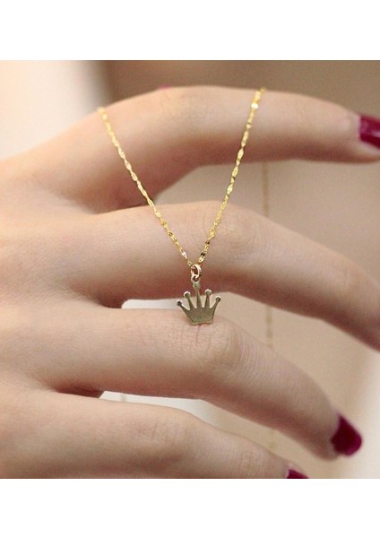 14 Ayar Altın Taç Kolye fiyatları
