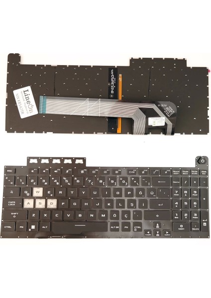 Asus Tuf Gaming 8 F17 FA706U FX706U Notebook Klavye Işıklı