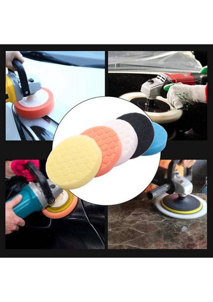 5 Inç (125 Mm) Araba Parlatıcı Için Parlatma Pedi Seti 10 Adet Paket (Yurt Dışından)