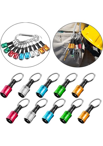 10 Adet 1/4 Inç Hex Shank Tornavida Uçları Tutucu Uzatma Çubuğu Anahtarlık Vida Adaptörü Matkap Değişimi (5 Renk) (Yurt Dışından) fiyatları