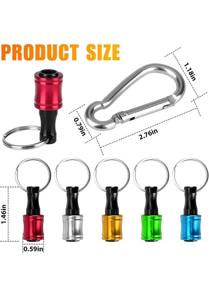10 Adet 1/4 Inç Hex Shank Tornavida Uçları Tutucu Uzatma Çubuğu Anahtarlık Vida Adaptörü Matkap Değişimi (5 Renk) (Yurt Dışından) modelleri