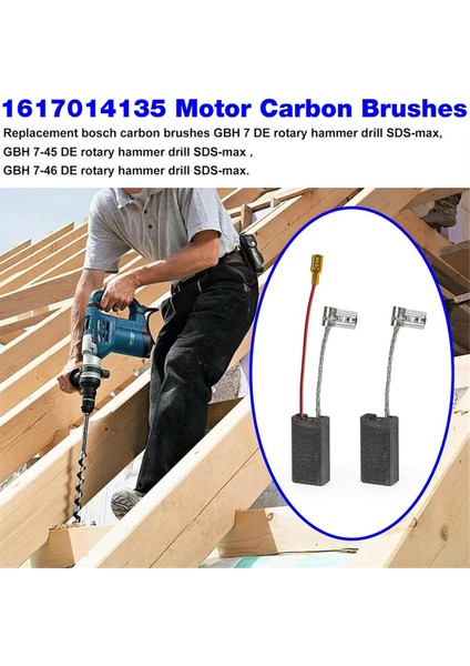 1617014135 Motor Karbon Fırçası Gbh 7 Gbh 7-45 Gbh 7-46 Gbh 7-36 S20G A69 Döner Çekiç Karbon Fırçası Seti (Yurt Dışından) modelleri