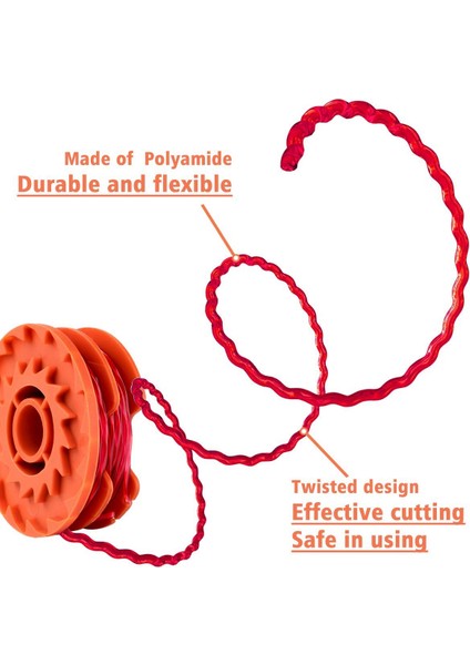 Weed Eater Yedek Makaralar Worx WA0007 WG116 WG119 Ot Biçme Makinesi Edger Makara Hattı Yedek Parçaları Otomatik Besleme (Yurt Dışından) fırsatları