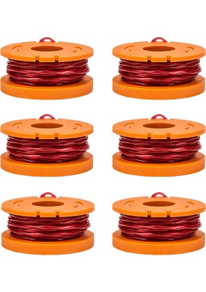 Worx WA0010/WA6531 Makara Biçme Kafası Biçme Hattı Kapağı Çim Halat Makarasını Değiştirmek Için 6 Adet (Yurt Dışından)