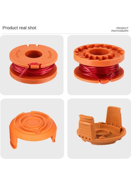 Worx WA0010/WA6531 Makara Biçme Kafası Biçme Hattı Kapağı Çim Halat Makarasını Değiştirmek Için 6 Adet (Yurt Dışından) indirimleri