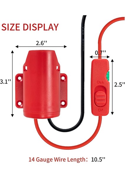 12V M12 Pil Adaptörü Için Power Wheel Adaptörü Anahtar Sigorta ve Kablo Terminalleri ile Pil Dönüştürücü Kiti (Yurt Dışından) fırsatları