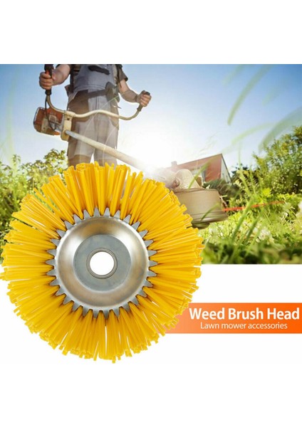 Benzinli Çim Biçme Makinesi 8 Inç Naylon Tel Çim Kafa 200X25MM Sert Naylon Ayıklama Tekerleği Tuğla Dikiş Ayıklama Fırçası (Yurt Dışından) fırsatları