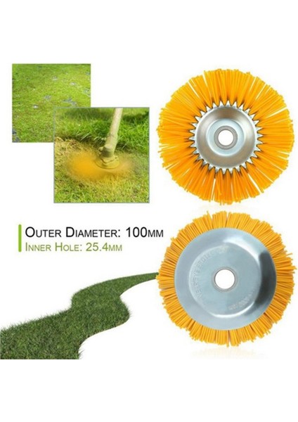 Benzinli Çim Biçme Makinesi 8 Inç Naylon Tel Çim Kafa 200X25MM Sert Naylon Ayıklama Tekerleği Tuğla Dikiş Ayıklama Fırçası (Yurt Dışından) indirimleri