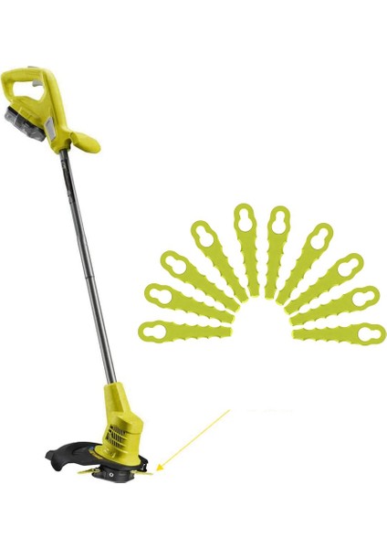 Ryobi Kırpma Kafası Için Plastik Bıçak ile RAC155 Plastik Yedek Bıçak Çim Biçme Makinesi Çim Makası Kafa Kesici Parçaları (Yurt Dışından) fiyatları