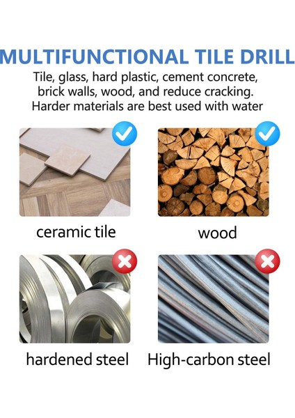 12 Adet Duvar Matkap Uçları Seti 3mm Ila 12MM Karbür Büküm Uçları Duvar, Tuğla, Çimento, Beton, Cam, Ahşap) Endüstriyel Mukavemetli Karbür Var (Yurt Dışından)