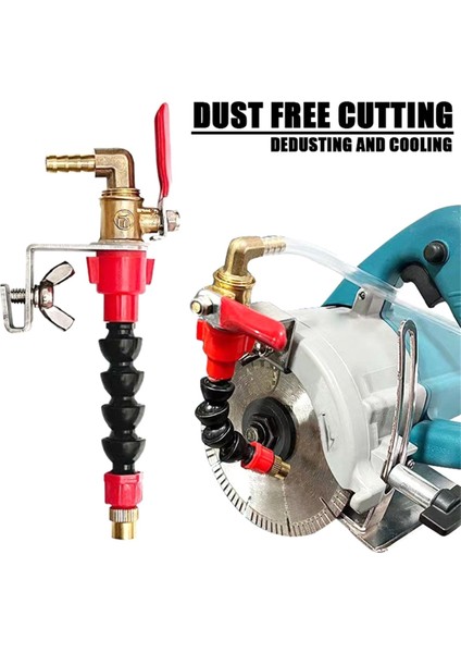 Toz Toplayıcı Su Püskürtme Sistemi Toz Geçirmez Mermer Tuğla Kiremit Kesici Açılı Taşlama Kesme Nozulu (Yurt Dışından) modelleri