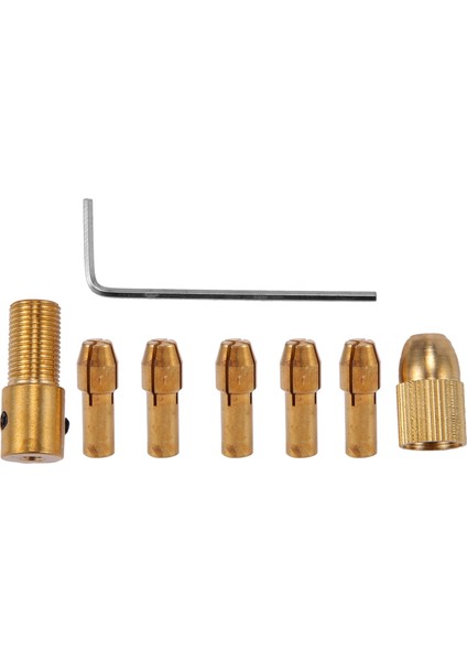 8 Adet 0.5-3mm Küçük Elektrikli Matkap Ucu Collet Mini Büküm Chuck Alet Kiti (Yurt Dışından)