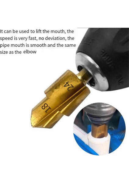 3 Adet Kademeli Matkap Ucu, Altıgen Saplı Su Borusu Bağlantı Aleti 20/25/32MM, Ahşap Delme Merkezi Matkap Ucu (Yurt Dışından) fırsatları