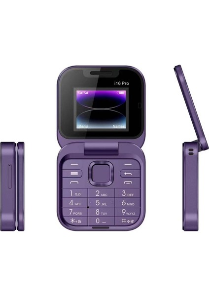 Yeni I16 Pro Çift Sım Olmayan Akıllı Telefon Kapaklı Makine Düğmesi Yaşlı Adam (Yurt Dışından)