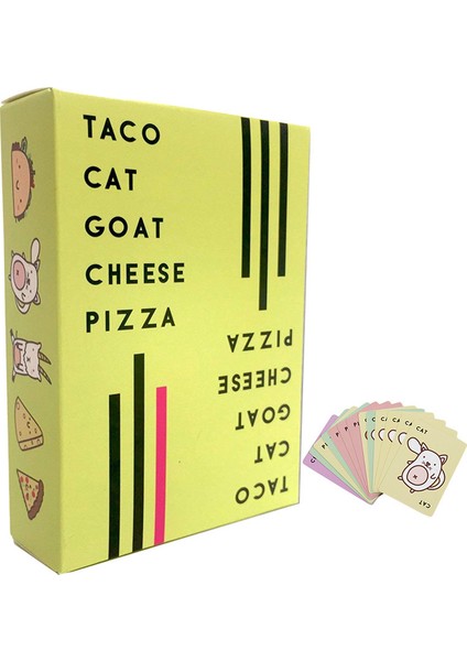 Parti Taco Kedi Keçi Peyniri Pizza Kartı Solitaire Parti Oyunu Oyuncakları (Yurt Dışından)