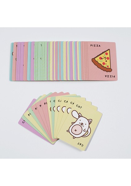 Parti Taco Kedi Keçi Peyniri Pizza Kartı Solitaire Parti Oyunu Oyuncakları (Yurt Dışından) modelleri