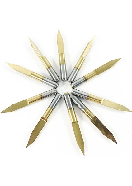 10 Adet 30 Derece 0.1mm Ucu Titanyum Kaplamalı Düz Tabanlı Karbür Pcb Gravür Alet Uçları V Şekli Cnc Router Kesici Kesme Aleti (Yurt Dışından) modelleri