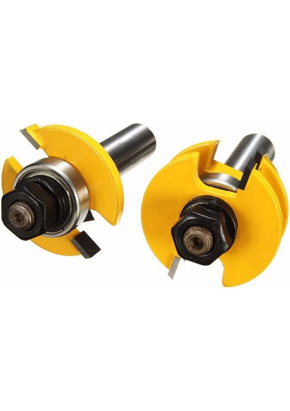 2pcs Raylı Yönlendirici Bit 1/2 Inç Şaft Çalkalayıcı Ağaç Işleme Keski Kesici (Yurt Dışından) modelleri