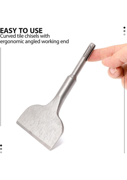 Sds Plus Shank 3-In Geniş Elektrikli Çekiç Keski Açılı Ağır Hizmet Tipi Bükülmüş Kiremit Keski 180X75MM (Yurt Dışından) fırsatları