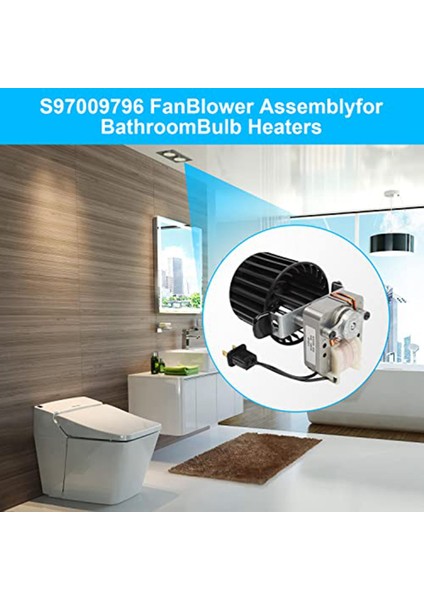 S97009796 Fan Üfleyici Düzeneği Ampul Tavan Isıtıcısına Uygun 97009796, S97009758, S97009796B Egzoz Fanının Yerine Geçer (Yurt Dışından) fırsatları