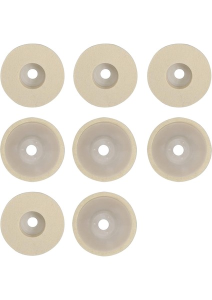 8'li Paket Açı Taşlama Makinesi Yün Parlatma Diski, 100 mm Yün Parlatma Parlatma Diski Pedi, Keçe Parlatma Pedleri (Yurt Dışından)