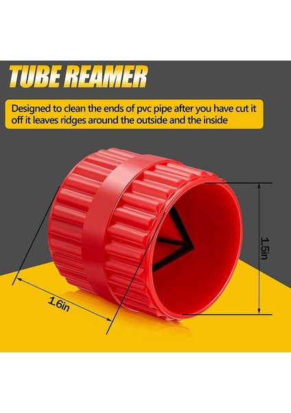 2 Adet Iç ve Dış Rayba Boruları ve Boru Çapak Alma Raybası Boru Pah Kırma Aletleri Pvc Ppr Bakır Boru Için Uygun -A (Yurt Dışından) fırsatları