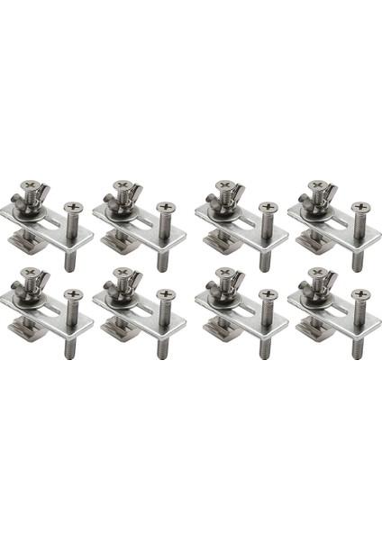 8 Adet T-Track Mini Tutma Kelepçesi Takımı, 3018-PRO/3018-MX3/3018-PROVER Cnc Yönlendirici Makinesiyle Uyumlu (Yurt Dışından)