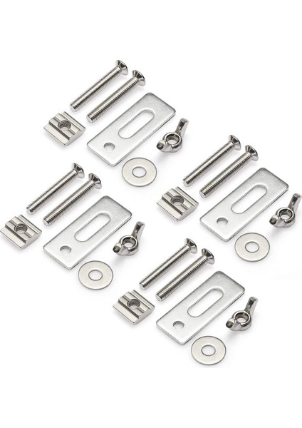 8 Adet T-Track Mini Tutma Kelepçesi Takımı, 3018-PRO/3018-MX3/3018-PROVER Cnc Yönlendirici Makinesiyle Uyumlu (Yurt Dışından)
