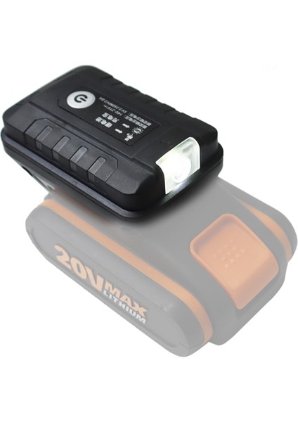 Adaptör Işık Lambası El Feneri Torch USB Cep Telefonu Şarj Cihazı Worx Orange 4 Pin Soket 20 V Li-Ion Pil Güç Bankası (Yurt Dışından) indirimleri