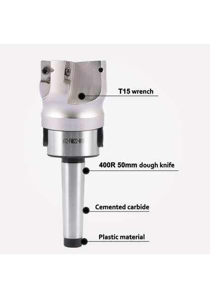 Mt2 M10&50MM Yüzey Uç Freze + 10 Adet APMT1604 Karbür Uç Anahtarı Cnc (Yurt Dışından)