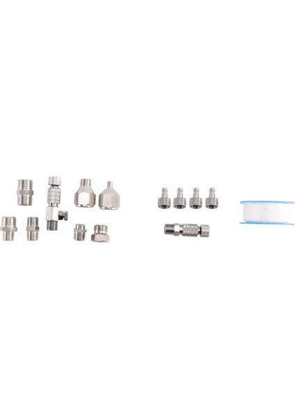 14 Adet Airbrush Adaptör Seti, Airbrush Hızlı Bırakma Bağlantı Elemanları, Airbrush Adaptör Kiti Montaj Konnektör Kiti (Yurt Dışından)