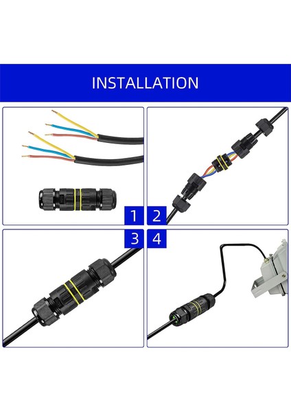 5 Adet IP68 Su Geçirmez 2 Yollu 3 Çekirdekli Bağlantı Kutusu Elektrik Kablo Konektörü M20 Tel Aralığı (5-12MM), Dış Mekan Onarımı Için (Yurt Dışından) modelleri