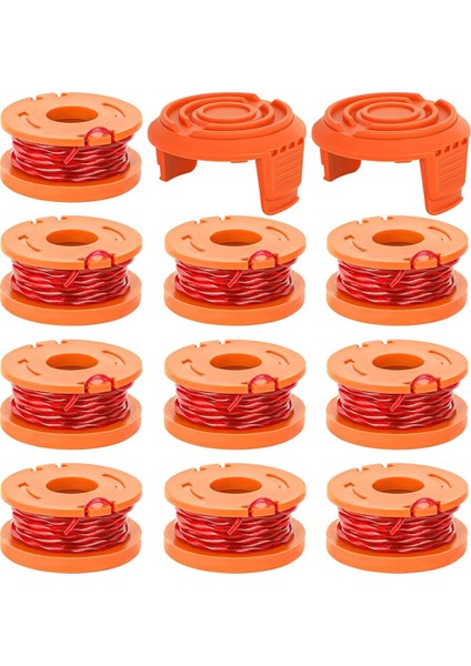Worx Için Trimmer Makara Misinası, Worx Için 12'li Paket WA0010 Kenar Makaraları Yedekleri, Worx Için 0,065 Inç Trimmer Misinası Yedekleri (Yurt Dışından)