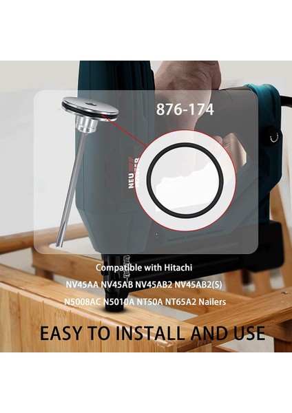 876-174 Piston O-Ring Parçası Için Uyumlu NV45AA NV45AB NV45AB2 NV45AB2(S) N5008AC N5010A NT50A NT65A2 Çivi Çakma Makineleri (Yurt Dışından) modelleri