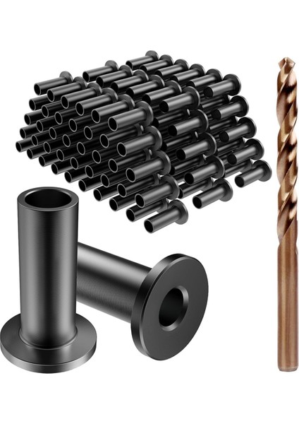 1/8 Inç 5/32 Inç Veya 3/16 Inç Güverte Kablo Korkulukları Için 50 Paket Paslanmaz Çelik Koruyucu Kovanlar, Ahşap/kompozit Direkler Için (Yurt Dışından)