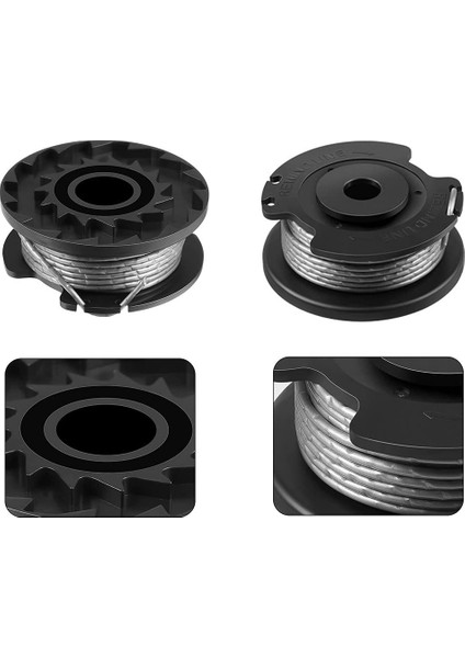 3 Paket Ot Biçme Makinesi F016800569 F016F04557 Makara Kapağı ile Makara Hattı Bosch Kolay Çim Kesim Art 23SL 26SL (Yurt Dışından) modelleri