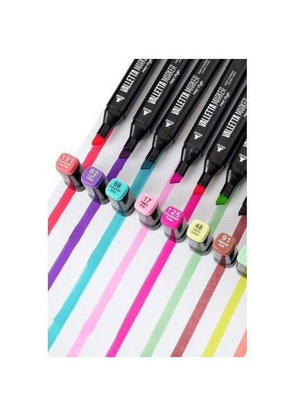 Moringa 100'lü Çift Taraflı Keçeli Kalem Seti Renkli Uçlar ve Taşıma Çantasıyla modelleri