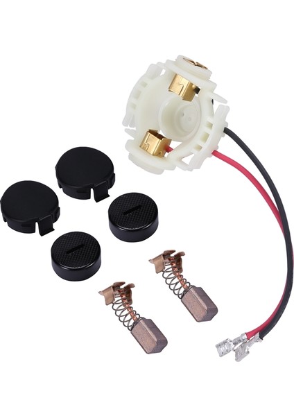 Karbon Fırça + Kapaklar + Kapak Kapakları + Fırça Tutucu Seti Makita 638921-2 638448-2 CB430 BGA450 BGA452 BJS160 BJS161 DGA452REF GA400 Yenı (Yurt Dışından)