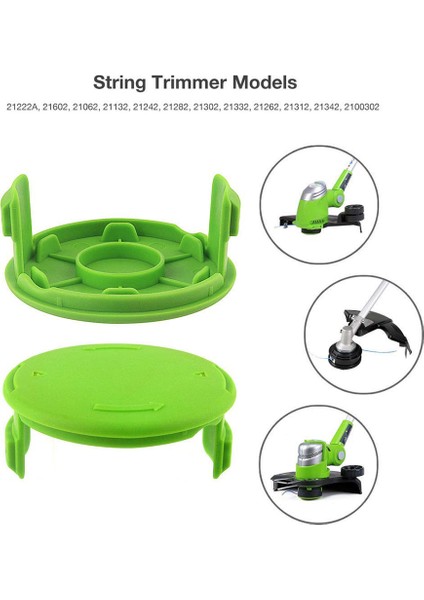 Paket Yedek Makaralar Kapağı Parçaları Kapakları 3411546A-6 Greenworks 21332 21342 24 Volt 40V 80V Akülü Ot Yiyen (Yurt Dışından) fiyatları