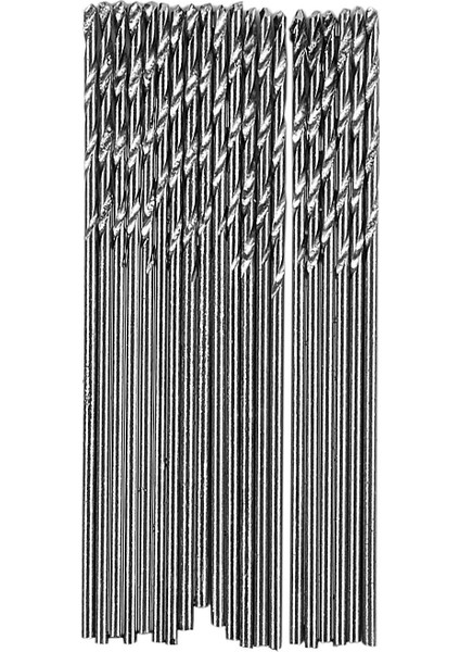 20 Adet 0.5mm Çap Düz Şaftlı Metal Spiral Büküm Matkap Ucu (Yurt Dışından)