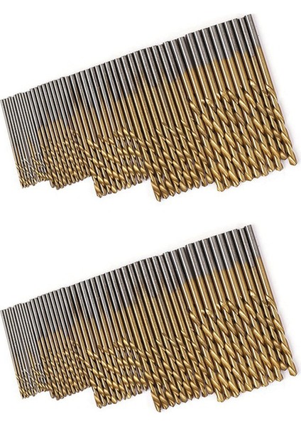 100 Adet Yüksek Hız Çelik Titanyum Kaplama Büküm Matkap 1-3mm Matkap Ağaç Işleme Delik Aracı Seti Matkap Aracı Seti (Yurt Dışından)